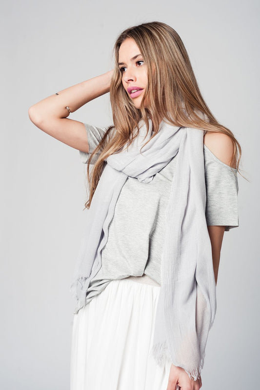 Grey cold shoulder top | Just Cool Beans — shirts | tops