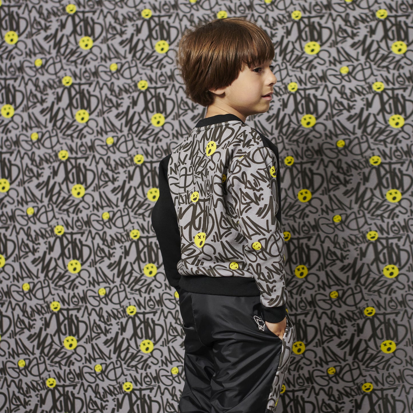 VANDALKIDS Kids Long Sleeve Cotton Sweatshirt - Graffiti (Unisex)