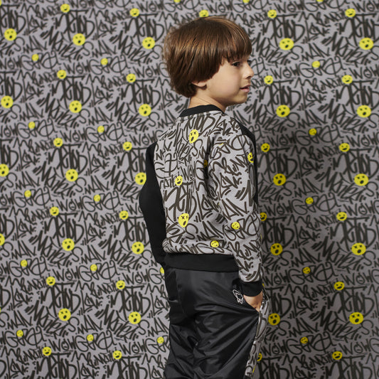 VANDALKIDS Kids Long Sleeve Cotton Sweatshirt - Graffiti (Unisex)