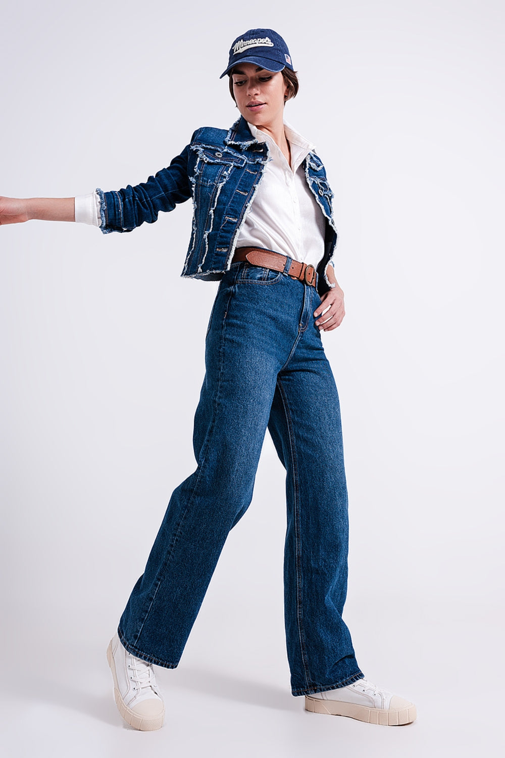 High rise mom fit jeans with medium wash | Just Cool Beans — jeans | the denim shop