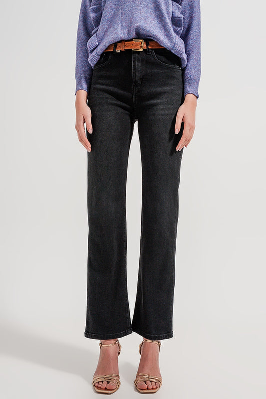 High rise slouchy mom jeans in black | Just Cool Beans
