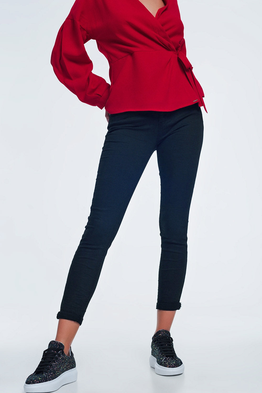 High waist skinny jeans in black | Just Cool Beans — jeans | the denim shop