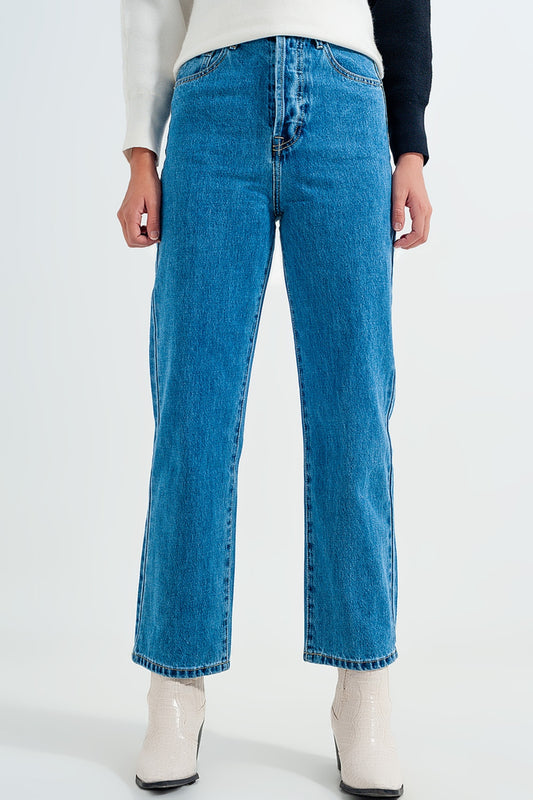 High waisted mom jeans in vintage blue | Just Cool Beans — jeans | the denim shop