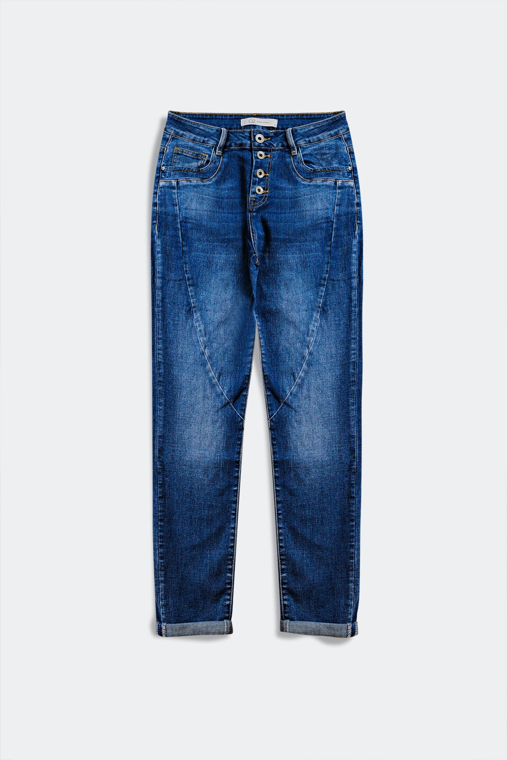 Jean with seam detail in dark wash blue | Just Cool Beans — jeans | the denim shop