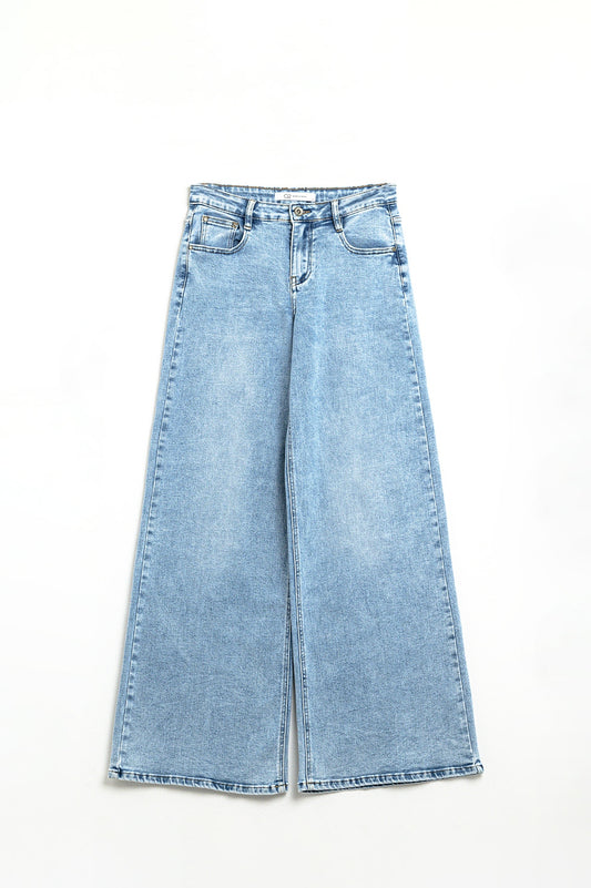 Light wash wide leg jeans | Just Cool Beans — jeans | the denim shop