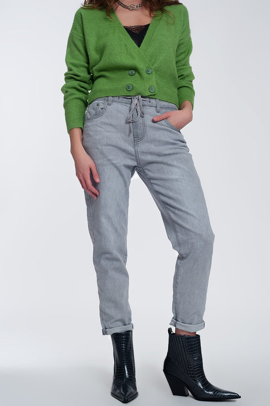 Lightweight jogger jeans in grey | Just Cool Beans — jeans | bottoms