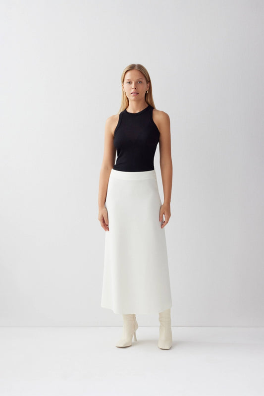 Lis Skirt in White - Just Cool Beans