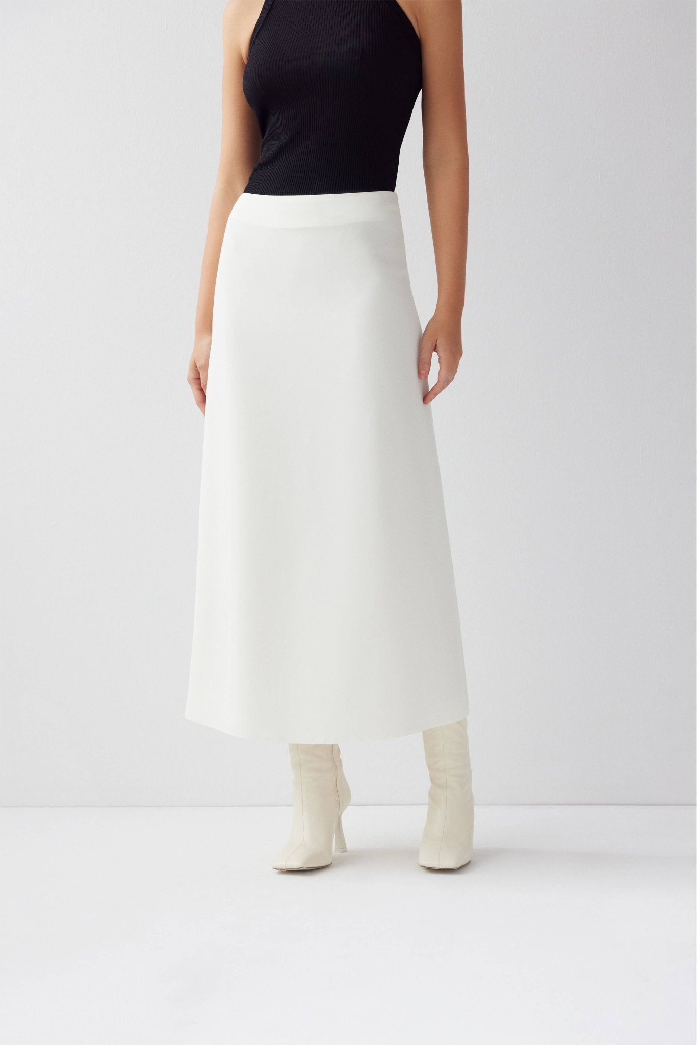 Lis Skirt in White - Just Cool Beans