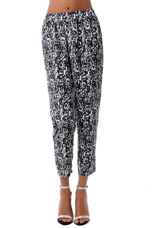 Loose fit pant in abstract print | Just Cool Beans — pants | bottoms
