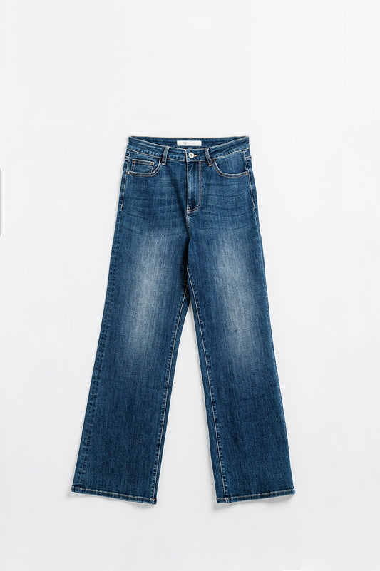 Mid wash straight leg jeans | Just Cool Beans — jeans | the denim shop