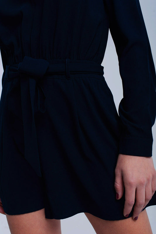 Navy jumpsuit with lace | Just Cool Beans — dresses