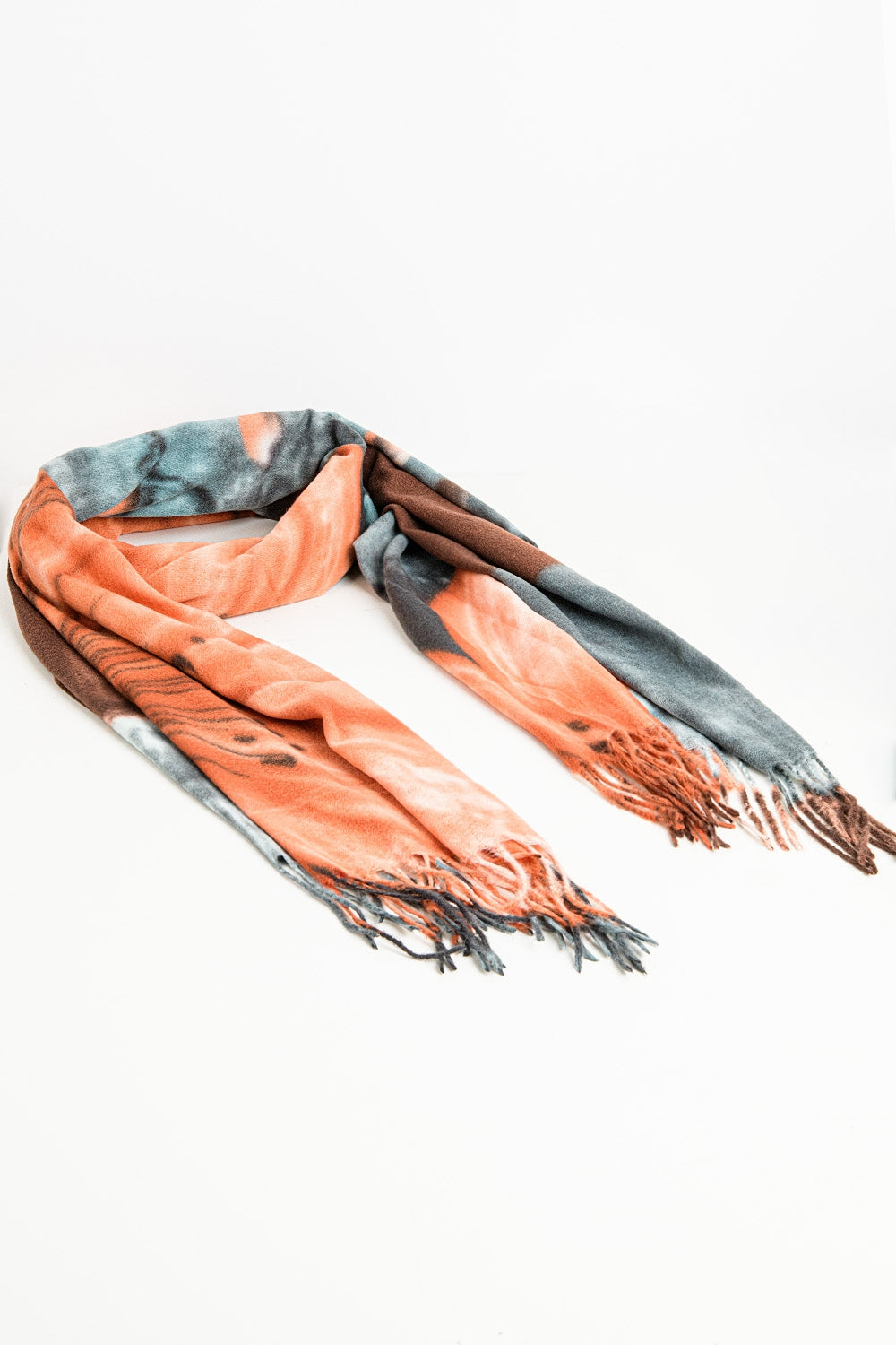 Orange flower print scarf | Just Cool Beans