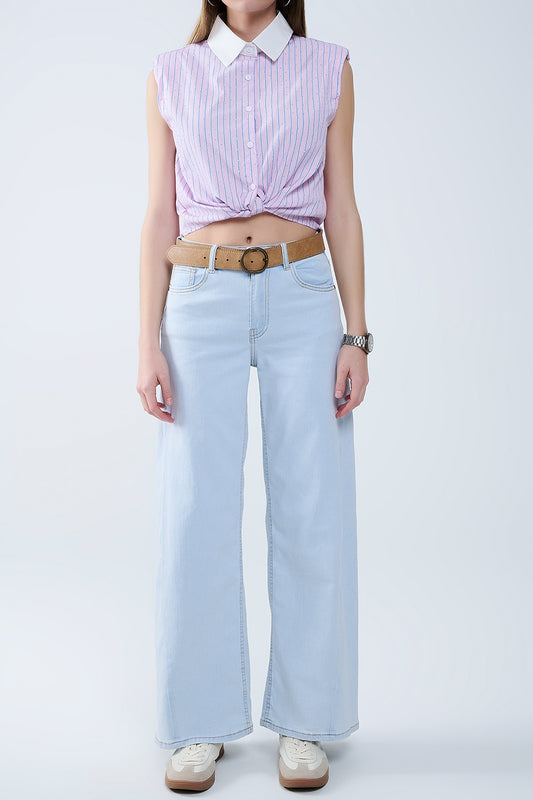 Oversized straight leg jeans in light wash denim | Just Cool Beans — jeans | the denim shop