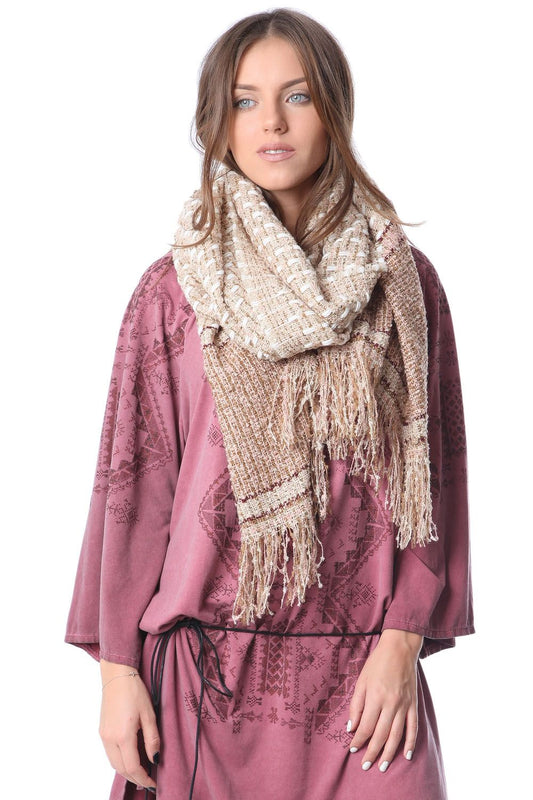 Pink knitt scarf with fleck | Just Cool Beans — accessories | sweaters and jumpers