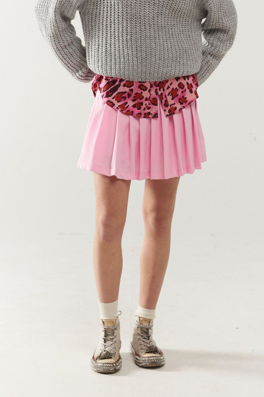 Pink pleated mini skirt | Just Cool Beans — skirts
