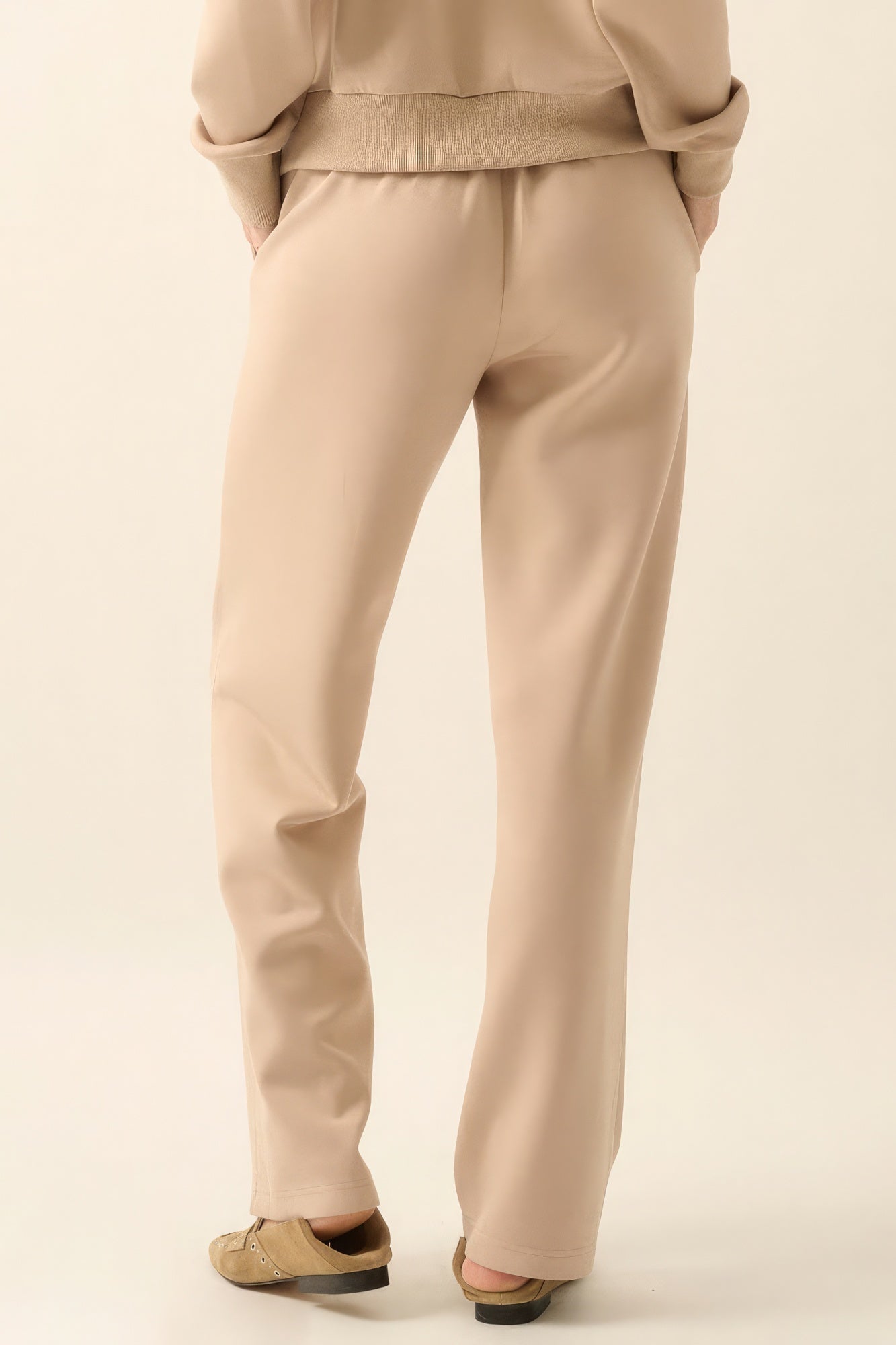 Premium Scuba High Waist Button Zip Up Fly Pants - Just Cool Beans