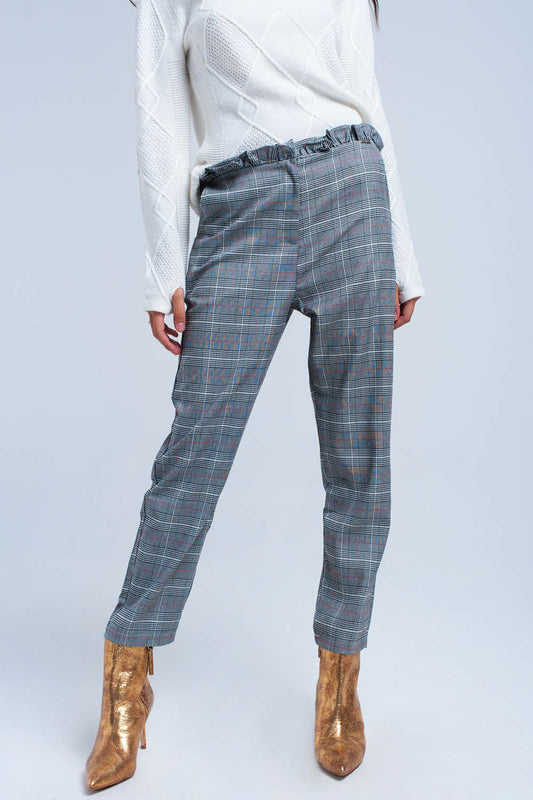 Red tartan pattern pants | Just Cool Beans — pants | bottoms