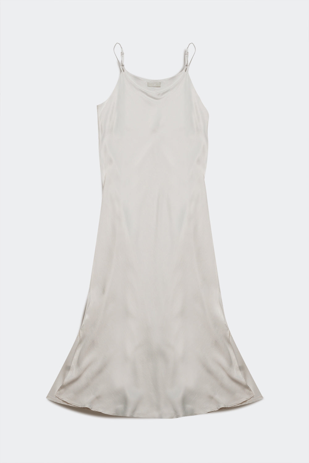 Satin cowl neck cami maxi dress in cream | Just Cool Beans — dresses