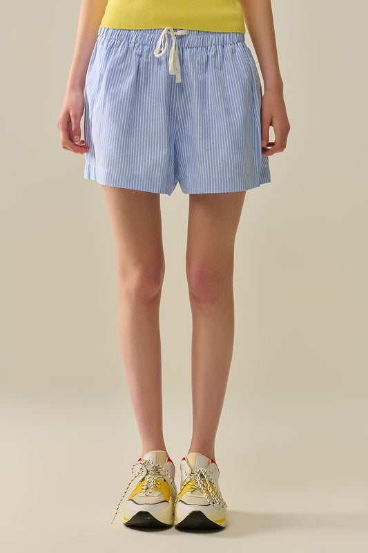 Short with stripes and strings in the waistband | Just Cool Beans — pants | bottoms