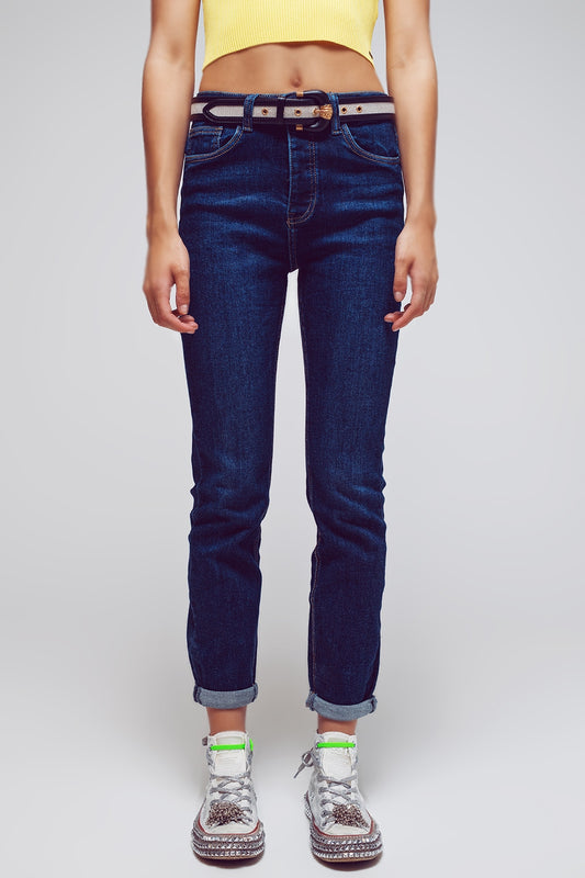 Skinny fit jeans in mid wash blue | Just Cool Beans — jeans | the denim shop