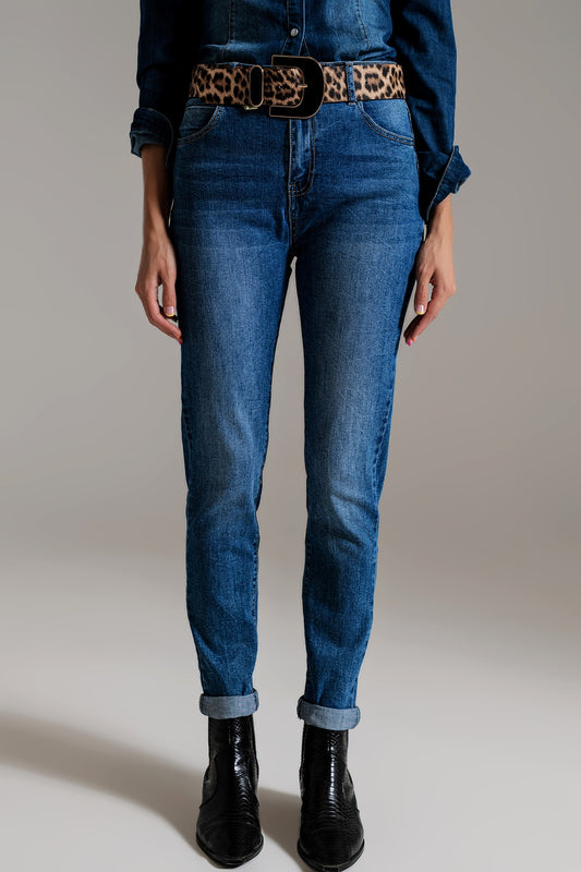 Skinny high waisted  jeans in mid wash | Just Cool Beans — jeans | the denim shop