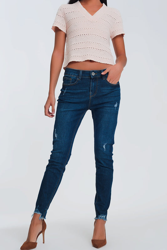 Skinny regular waist jeans in light denim | Just Cool Beans — jeans | the denim shop