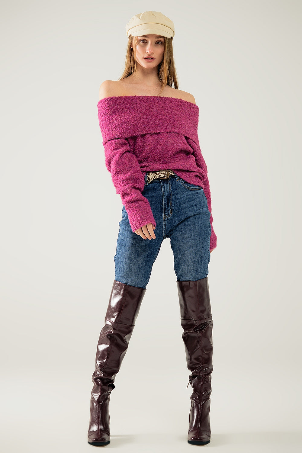 Skinny stretchy jeans with five pockets in dark wash | Just Cool Beans — jeans | the denim shop