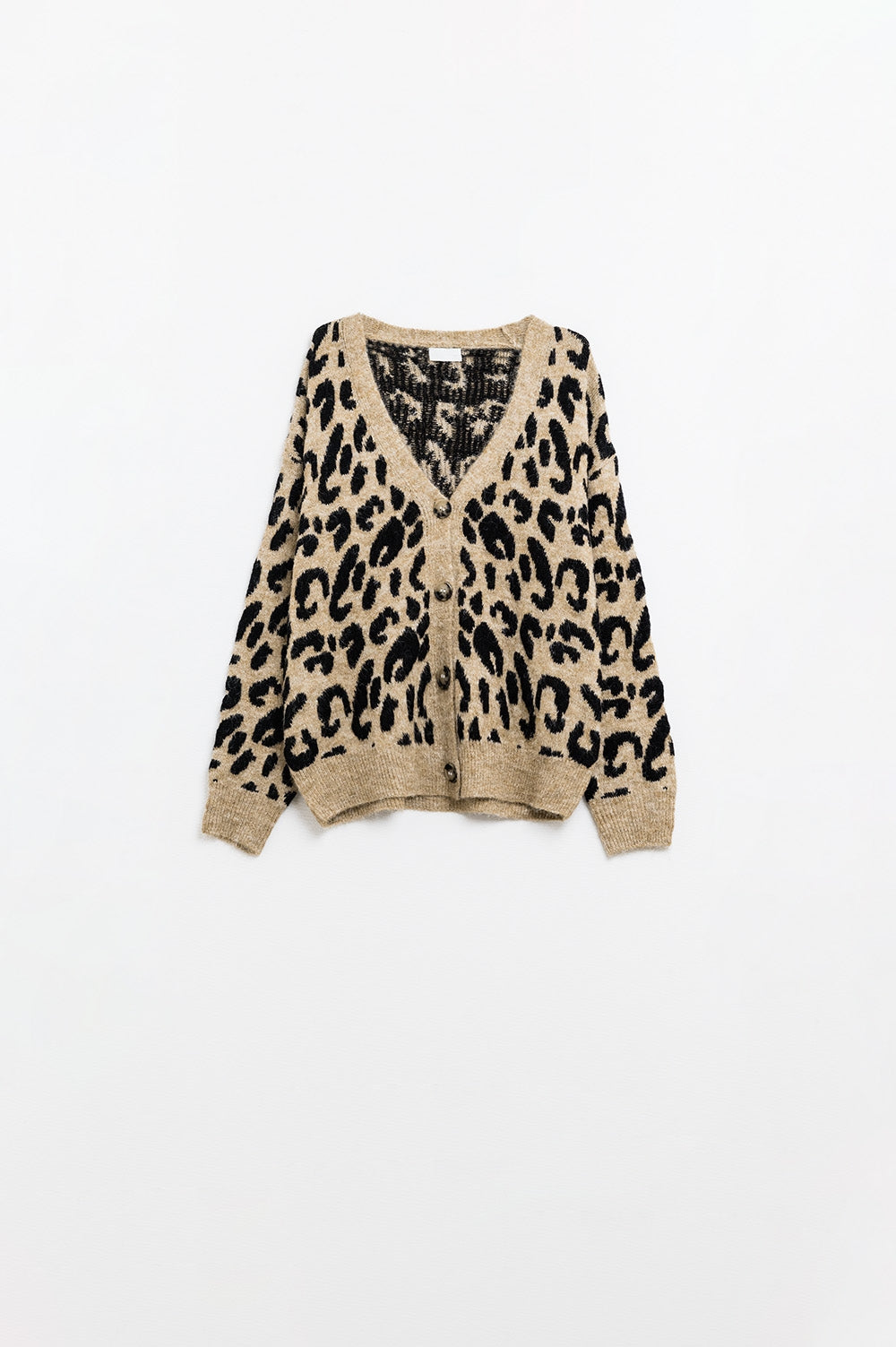 Soft knit leopard print cardigan | Just Cool Beans — sweaters | tops