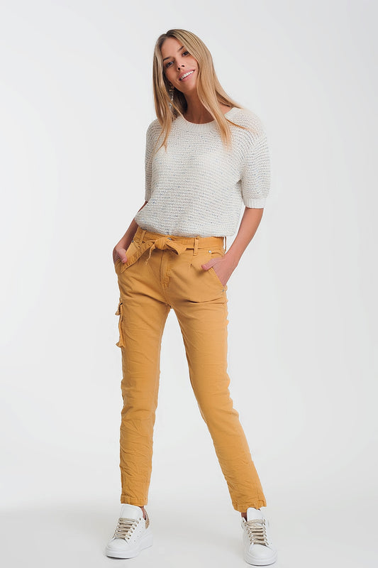 Straight cut pants in mustard | Just Cool Beans — jeans | bottoms