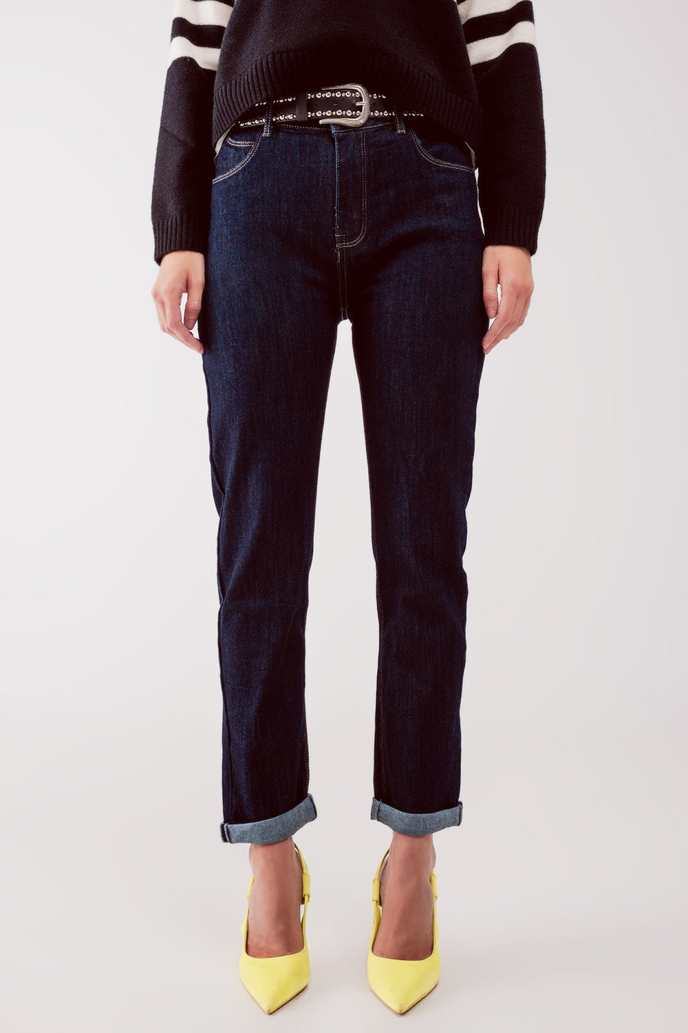 Straight fit jeans in dark wash blue | Just Cool Beans — jeans | the denim shop