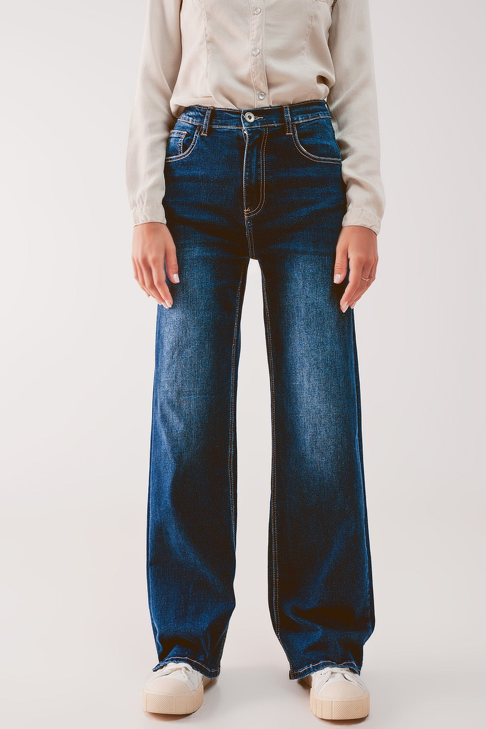 Straight leg 90s jeans with in dark blue | Just Cool Beans — jeans | the denim shop