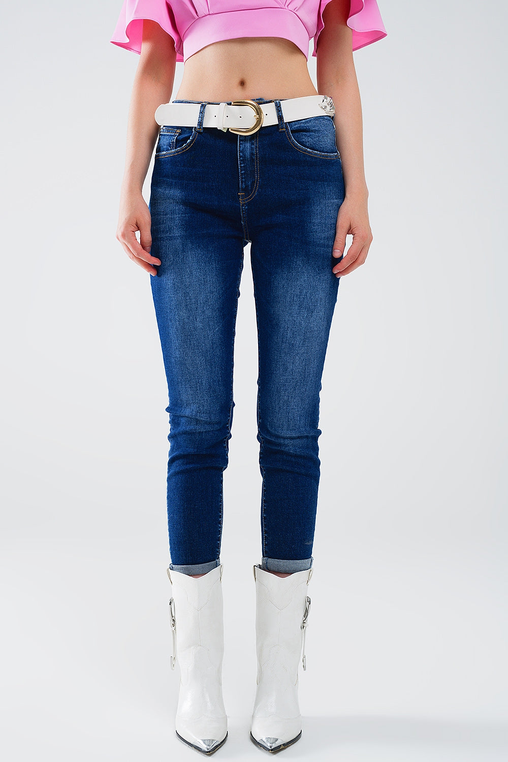 Super skinny dark wash jeans in elastic denim | Just Cool Beans — jeans | the denim shop