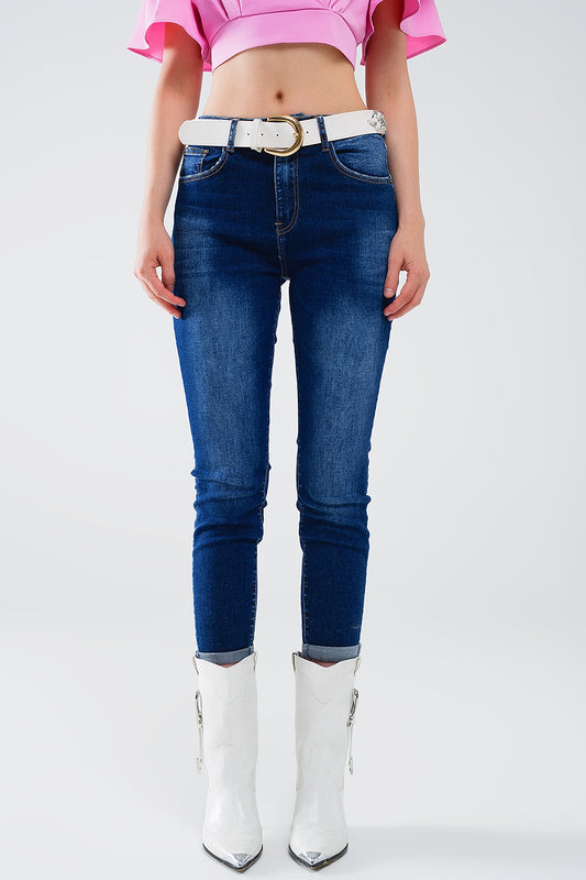 Super skinny dark wash jeans in elastic denim | Just Cool Beans — jeans | the denim shop