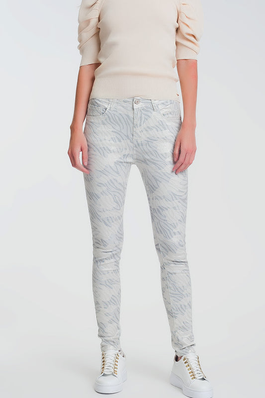 Super skinny pants with stirrup in camo | Just Cool Beans — jeans | bottoms
