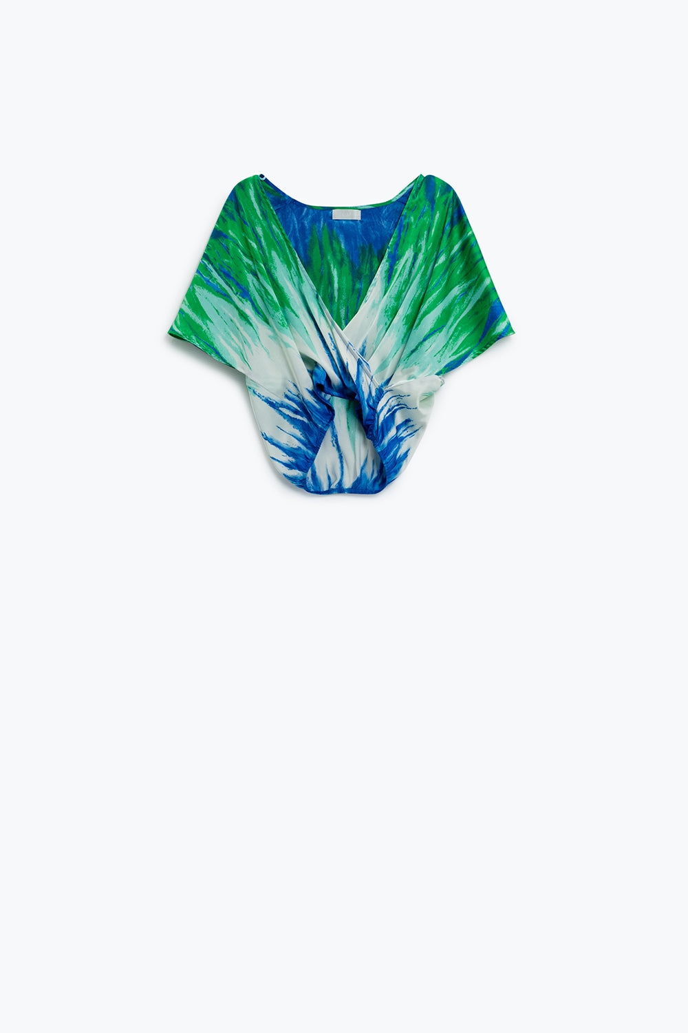 Tie-dye crossed at front with v-neck | Just Cool Beans — tops