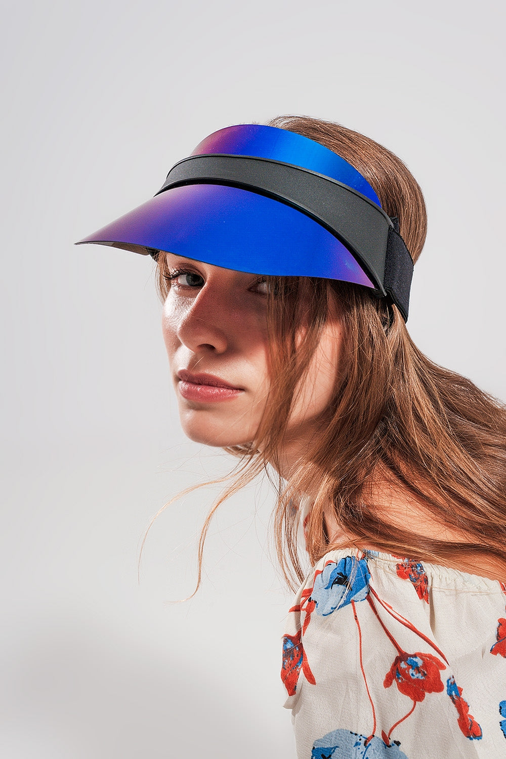 Visor cap in blue | Just Cool Beans