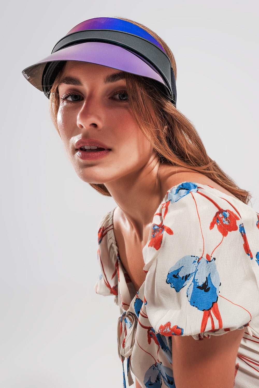 Visor cap in blue | Just Cool Beans