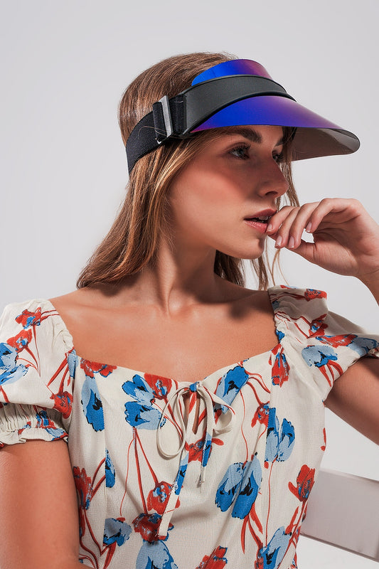 Visor cap in blue | Just Cool Beans