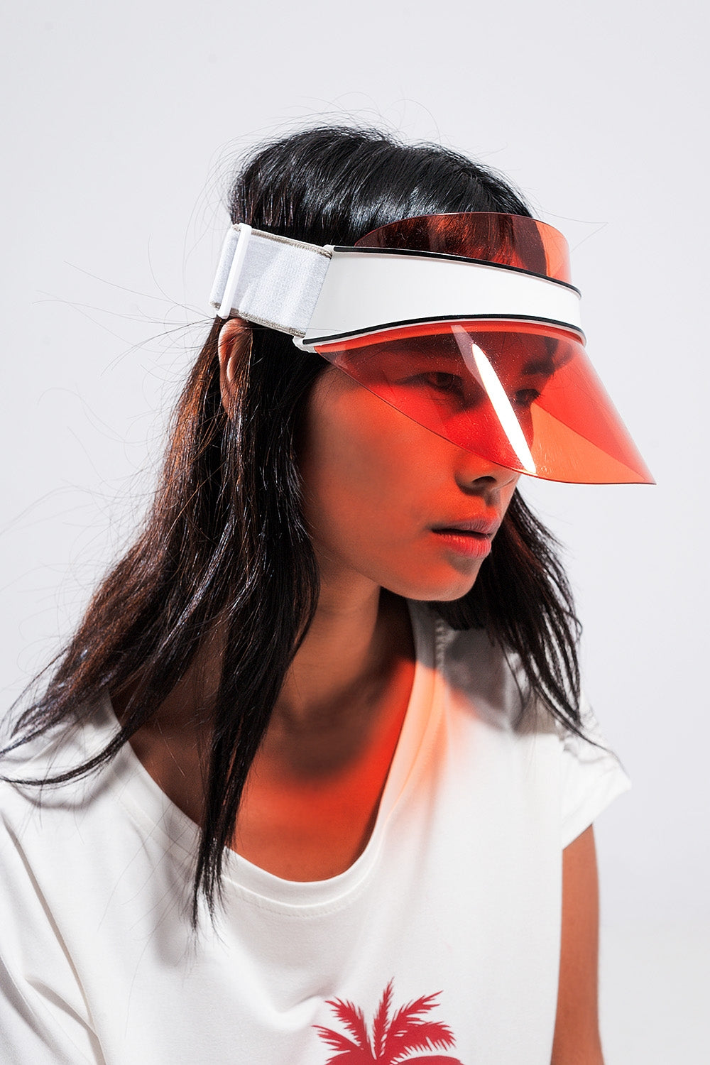 Visor cap in red | Just Cool Beans