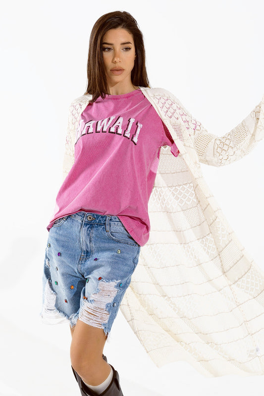 White crochet maxi cardigan with long sleeves | Just Cool Beans — sweaters | tops