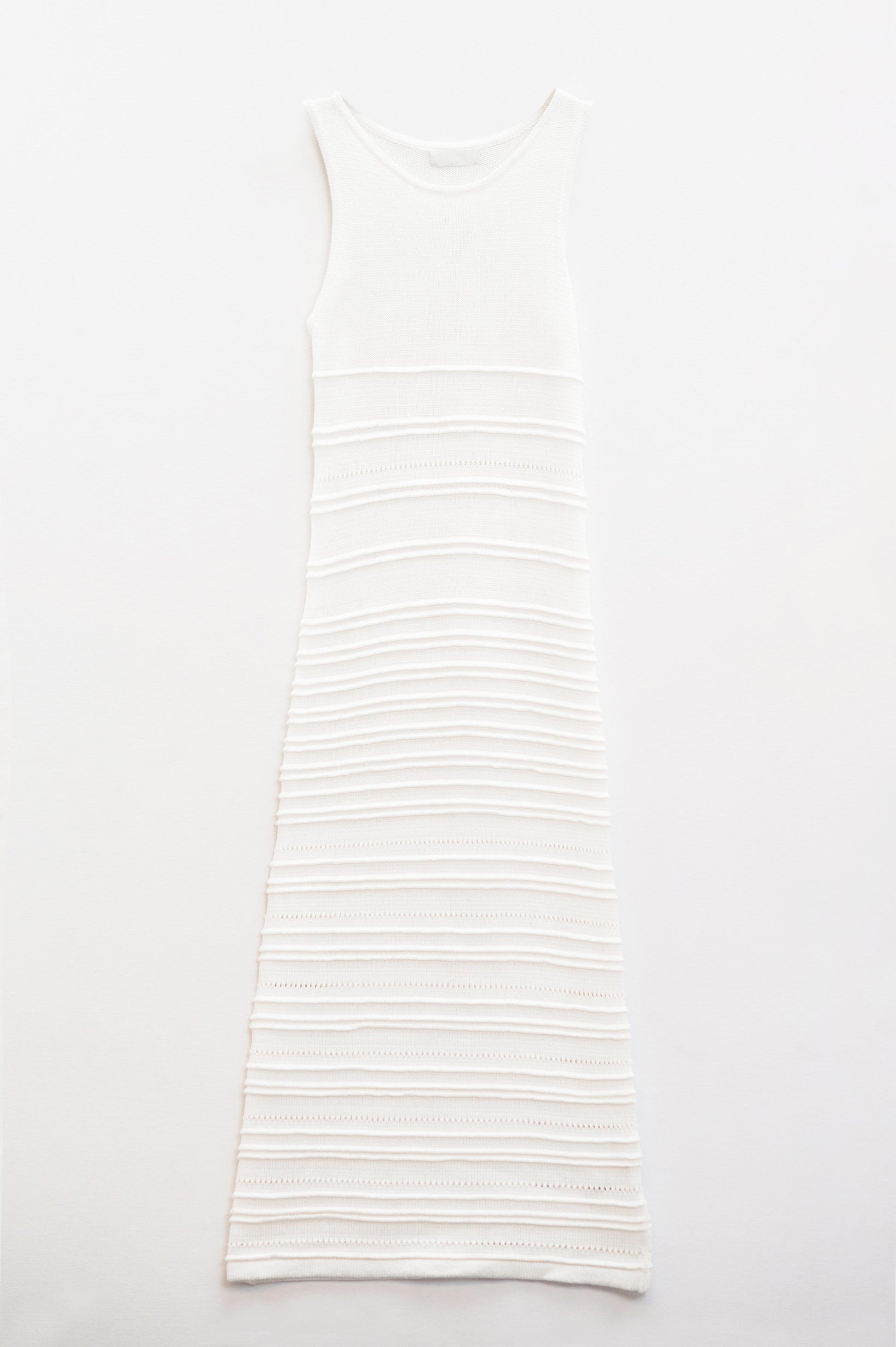 White maxi crochet sleeveless knitted dress | Just Cool Beans — dresses