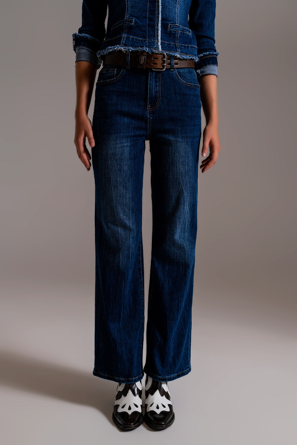 Wide leg 70`s jeans in mid wash blue | Just Cool Beans — jeans | the denim shop