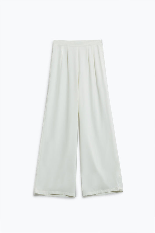 Wide leg pants in white | Just Cool Beans — pants | bottoms