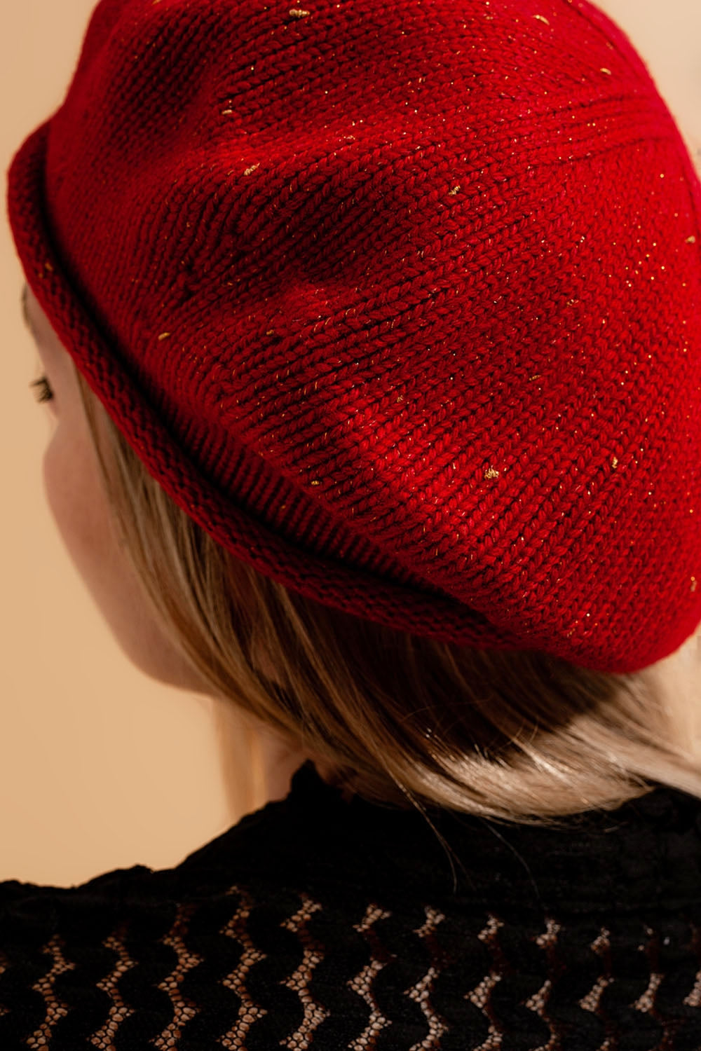 Wool beret in red | Just Cool Beans