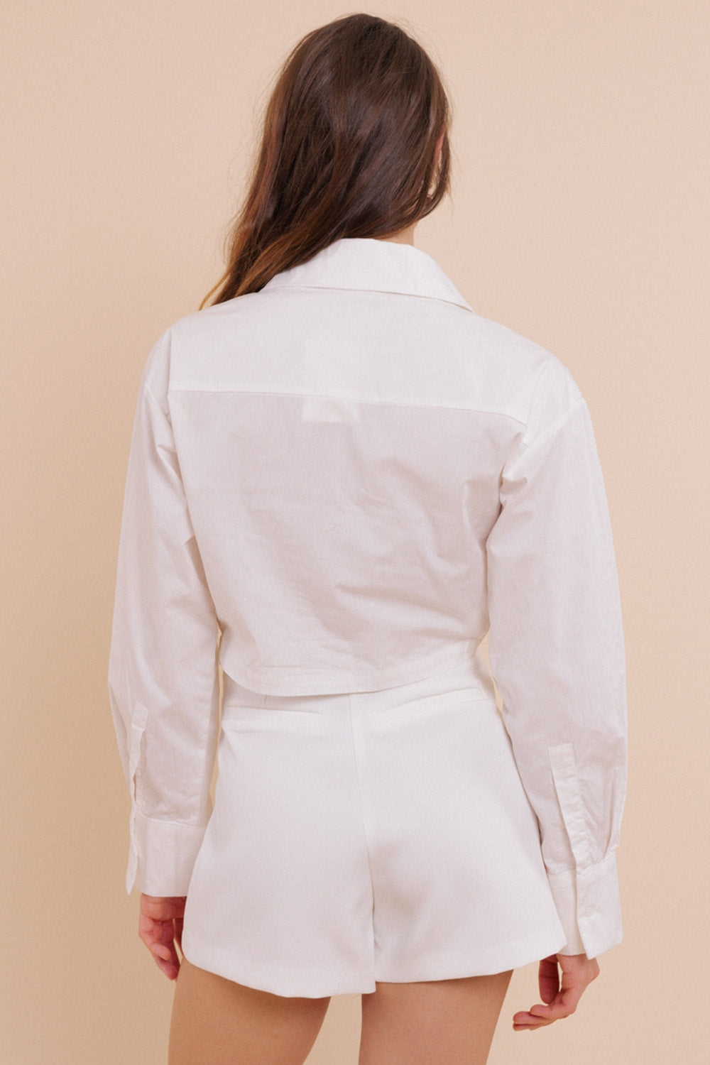 Wrap mini skort in white | Just Cool Beans