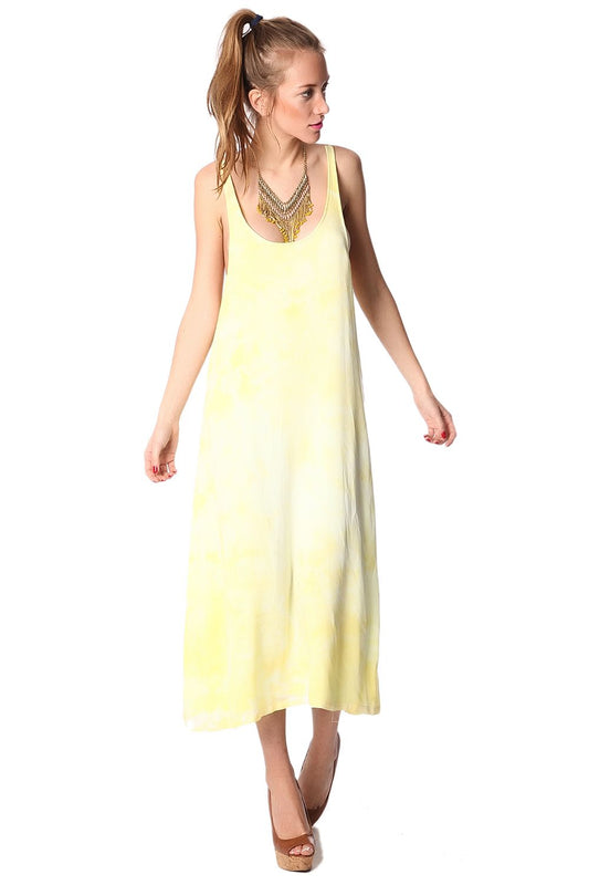 Yellow dress with low back and spaghetti strap | Just Cool Beans — dresses